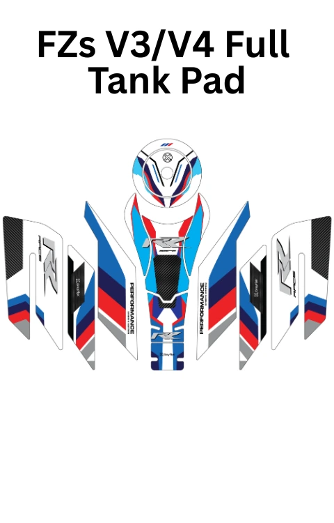 RR Edition Full Tank Pad with Knee Pad Compatible with FZs v3/v4 | Premium 3D Tank Pad, Pack of 1